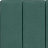 vidaXL Postelja z vzmetnico temno zelena 100x200 cm žamet | Shoptok.si
