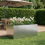  Vrtna saksija Srebrna 120 x 80 x 60 cm Pocinčani čelik | shoptok.hr