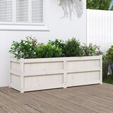 vidaXL Vrtna sadilica bijela 150 x 50 x 50 cm od masivne borovine Cijene