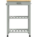  Kolica MONZA 60x40x90 cm od masivne borovine | shoptok.hr