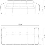 Micadoni Home Zelena sedežna garnitura 216 cm Lisa – | Shoptok.si