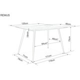 Molarem Home stol REMUS - MDF | shoptok.hr