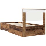  Krevetna konstrukcija Staro drvo 90 x 200 cm Konstruirano drvo Smeđa 210 x 93 x 90 cm | Shoptok.si