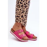 EVENTO PE1 Women's Platform Sandals with Buckles Eco Suede Pink Ursila | ePonuda.com