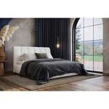 MID.YOU OBLAZINJENA POSTELJA 180 cm x 200 cm , les, tekstil, leseni material naravne barve | Shoptok.si