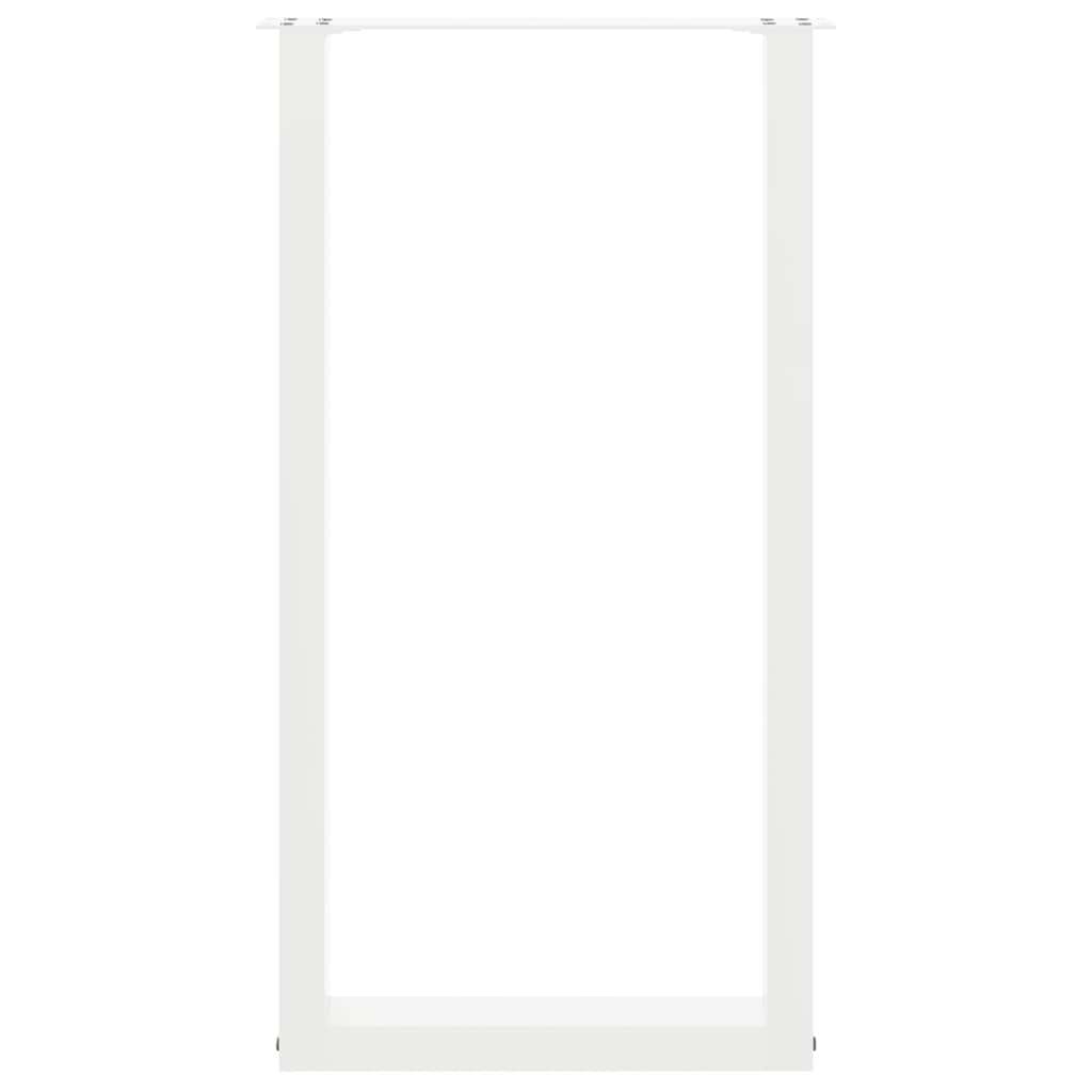  Noge za barsko mizo v obliki črke U, 2 kosa, bele barve, 50 x (90-91) cm, jeklo | Shoptok.si