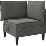 Set namještaja za dnevni boravak 5 pcs Tamnosiva Baršun | shoptok.hr