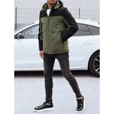 DStreet Kurtka męska zimowa z odpinanym kapturem zielona | shoptok.hr