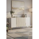 Hanah home komoda Poli 150, 150 cm, bela / travertin / zlatna | Eponuda.com
