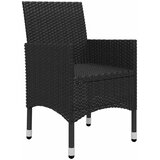  7-dijelni vrtni blagovaonski set crni | shoptok.hr