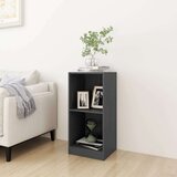 vidaXL Bočni ormarić sivi 35,5 x 33,5 x 76 cm od masivne borovine | shoptok.hr