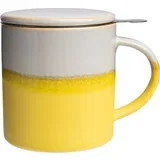 Skodelica s cedilom za čaj Yellow Industrial - 1 kos
