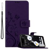 Cadorabo Google PIXEL 7 in klasična temno modra - ovitek v cvetličnem dizajnu z magnetnim zapiranjem, stoječo funkcijo in režami za kartice, (20860463) | Shoptok.si