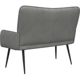  Kauč za dvoje Tamno siva 115 x 61 x 87 cm Baršun | shoptok.hr