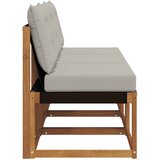3 Komad Vanjska srednja sofa Masivno bagremovo drvo, Tekstilen | Eponuda.com