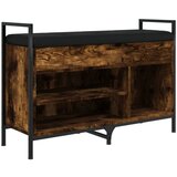 Maison Chic Klop za čevlje - Sedež za čevlje dimljen hrast 85,5x32x57,5 cm inženirski les, (21777307) Cene