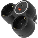  Razdjelnik 2-struki s USB punjačem A+C Cijene