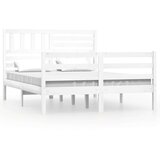  Posteljni okvir bel iz trdnega lesa 150x200 cm 5FT, (20645943) | Shoptok.si
