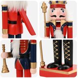  Božićni orašar TURKU 2 kom. Crvena i crna 30 cm | shoptok.hr