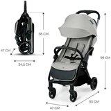 Kinderkraft autofold kolica za bebe Apino Dove Grey | Eponuda.com
