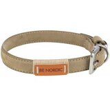  Be nordic ogrlica koža l-xl 55-61cm/30mm bež Cene