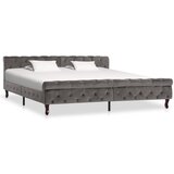 The Living Store Posteljni okvir siv žamet 200x200 cm - Posteljni Okvir, (21492710) | Shoptok.si