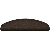  Prostirke za stepenice, samoljepljive, 10 kom, 65x21x4 cm, tamnosmeđe, poluokrugle, velike | shoptok.hr