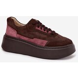 Zazoo Women's Sneakers Made of Genuine Suede on Platform | Shoptok.si