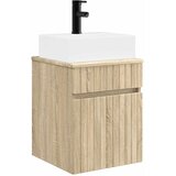 vidaXL Omarica z umivalnikom, ki se montira na steno Sonoma hrast, (5000245421) | Shoptok.si