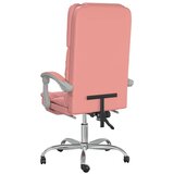 vidaXL Masažni pisarniški stol roza umetno usnje, (21378283) | Shoptok.si