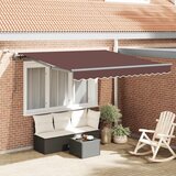 Tenda na automatsko uvlačenje s LED smeđa 300 x 250 cm | shoptok.hr