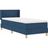  Postelja z vzmetnico z vzmetnico Modra 80 x 200 cm blago, (5000127024) | Shoptok.si