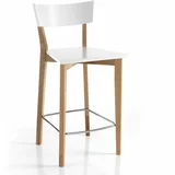 Tomasucci Beli barski stoli v kompletu 2 ks 94 cm –