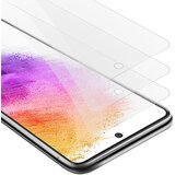 Cadorabo 3x oklepni film, združljiv s Samsung - zaščitnim filmom v visoki prosojnosti - 3 -paket kaljeno zaščitno steklo v 9H trdoti s 3D združljivostjo na dotik, (20607435) Cene