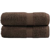 vidaXL Premium ručnici za pranje SOLUND 2 kom. smeđi 30x30 cm 600 g/m² - Smeđa 30 x 30 cm 2 | shoptok.hr