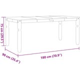  Blagovaonski stol Corona 180x90x75 cm od masivne borovine | shoptok.hr