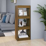 vidaXL Ormarić za knjige / pregrada boja meda 40x30x103,5 cm borovina | shoptok.hr