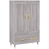 Maison Chic Visoka omara - Komoda - Predalnik siva sonoma 69,5x31x115 inženirski les, (21721720) | Shoptok.si