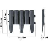 Plonos vrtni rub 220 cm PL-961 siva | shoptok.hr