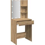  Toaletni stolić s LED svjetlima boja hrasta artisan 60x40x140cm | Eponuda.com