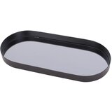 PT LIVING crni pladanj s ogledalom Oval, širina 18 cm | shoptok.hr