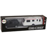  Set vozila za igru auto s kamperom - crno/bijeli | shoptok.hr