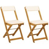 Vanjske bistro stolice 2 pcs Krem bijela 40 x 53 x 80 cm | shoptok.hr