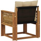  Srednja sofa za van Čvrsto drvo akacije Prirodna | shoptok.hr