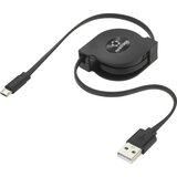 Renkforce USB kabel USB 2.0 USB-A vtič\, USB-mikro-B vtič 0.80 m črna RF-4352332, (20417299) | Shoptok.si