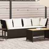  Vrtna sofa s jastucima smeđi poliratan | shoptok.hr