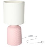 Candellux Lighting Rožnata namizna svetilka s tekstilnim senčnikom (višina 32 cm) Iner – | Shoptok.si