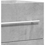 vidaXL Omarica za umivalnik betonsko siva 100x38,5x48 cm iverna plošča | Shoptok.si