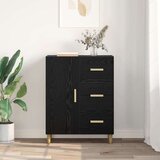 vidaXL Kreveta Crni hrast 34 x 69.5 x 90 cm Konstruirano drvo | shoptok.hr