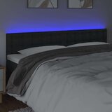  Uzglavlje crno 180 x 5 x 78/88 cm od umjetne kože | shoptok.hr